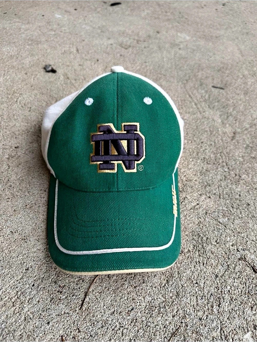 adidas Green Notre Dame Logo Hat